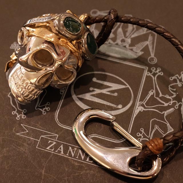 Zannetti Pirate Skull Pocket Watch