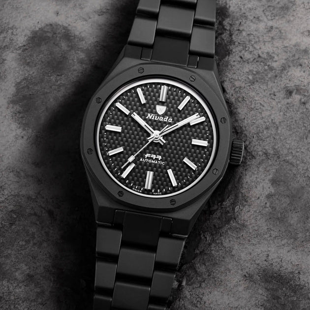 Nivada Grenchen F77 Black Ceramic Automatic – 68004A77 – Little