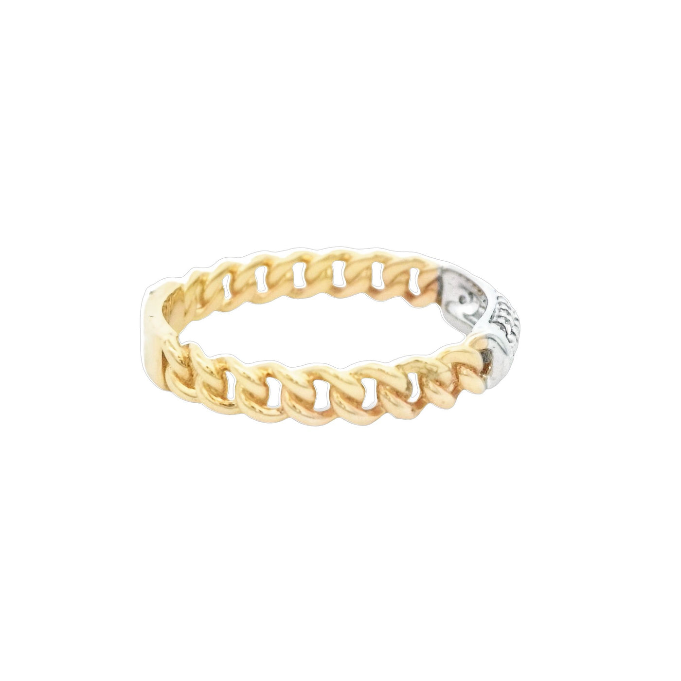 Heera Moti 14k White & Yellow Gold Diamond Fashion Ring – LD8530-301