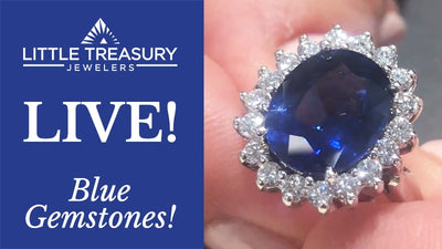 Little Treasury Live - Blue Colored Stones!
