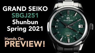 Full hands on Review of the Grand Seiko SBGJ251 GMT Shunbun Spring 2021 Seasons piece!