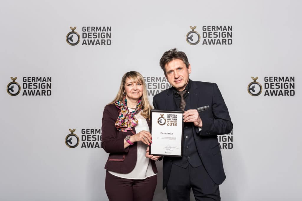 Alexander Shorokhoff and Wife with German Design Award
