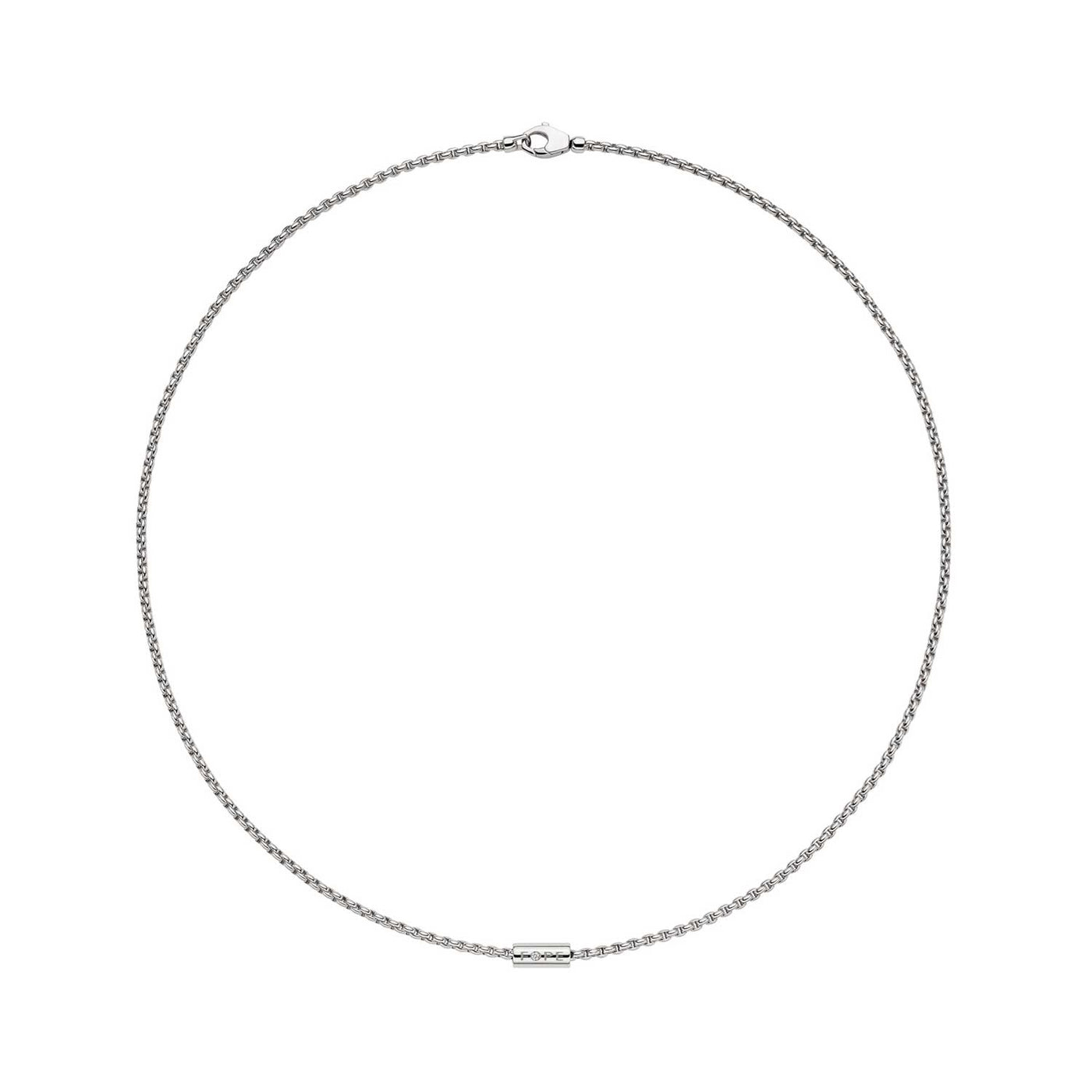 Fope 18k White Gold Aria Classic Diamond Necklace – 89103CX_BB_B_XBX_047