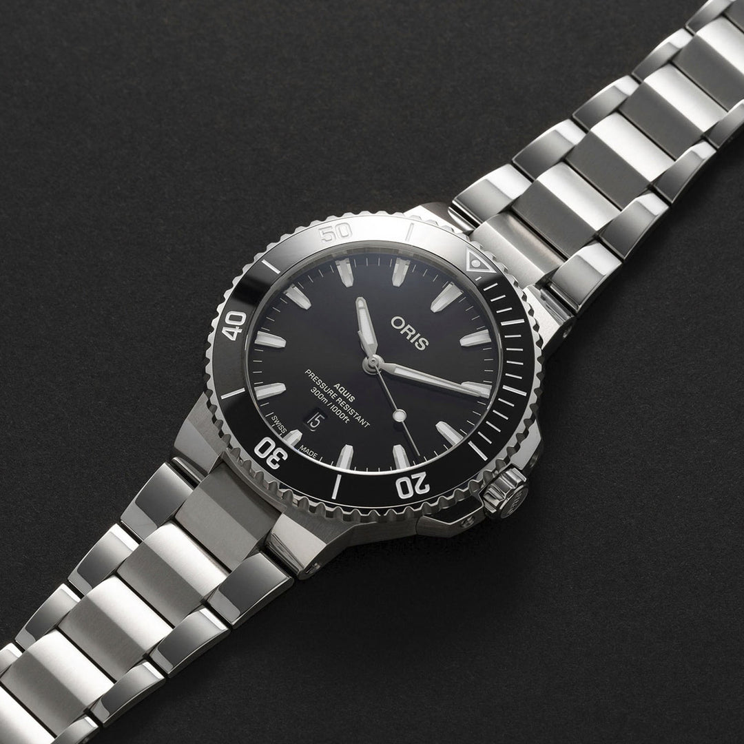 Oris Aquis 01 733 7789用シルバーベルト 23mm 00fc129b506783de0d8cf15c77675e