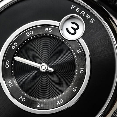 Fears Brunswick 40.5 Jump Hour Raven Black Automatic – BS240.500A-Black-B