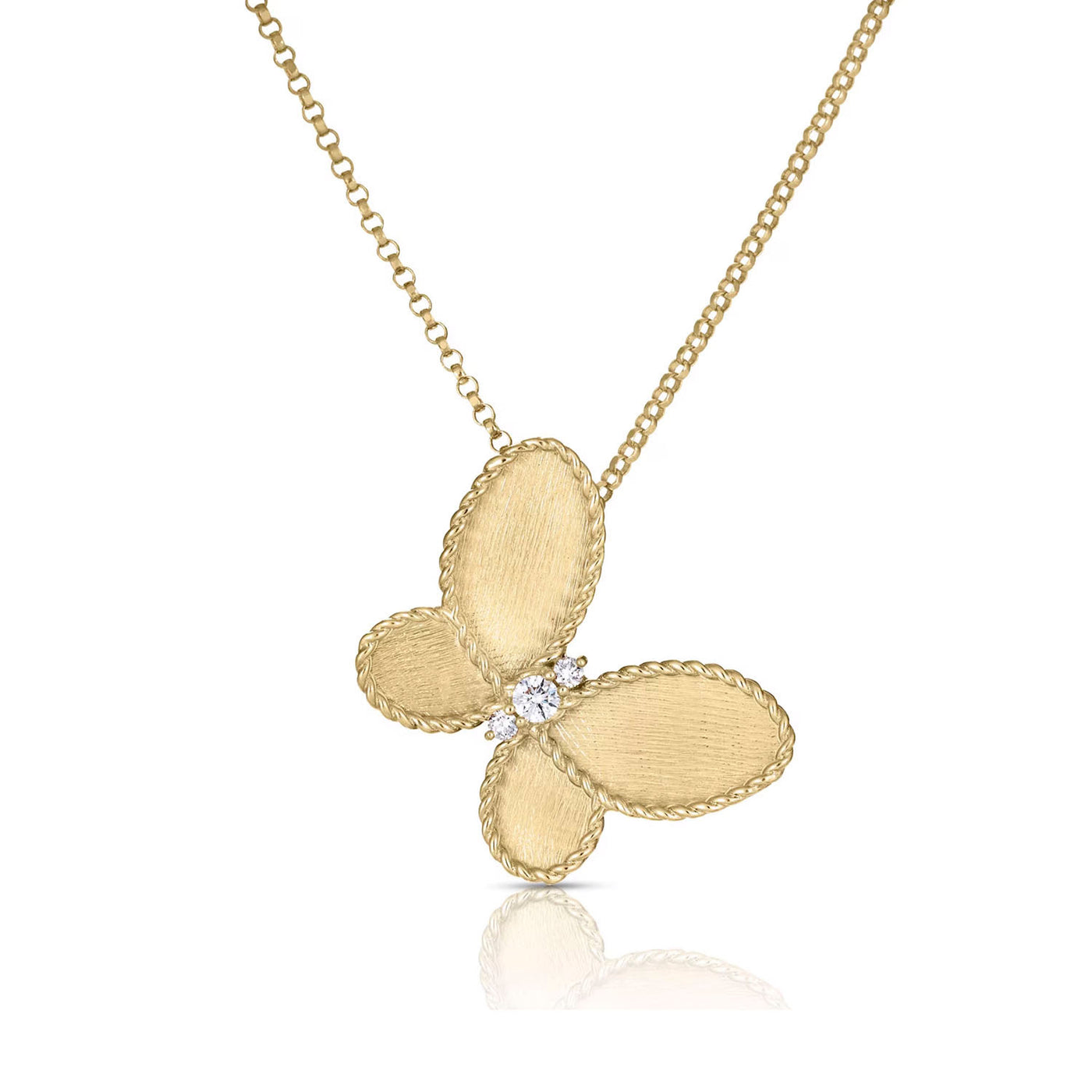 Roberto Coin 18k Yellow Gold Diamond Necklace – 7773723AJCHX