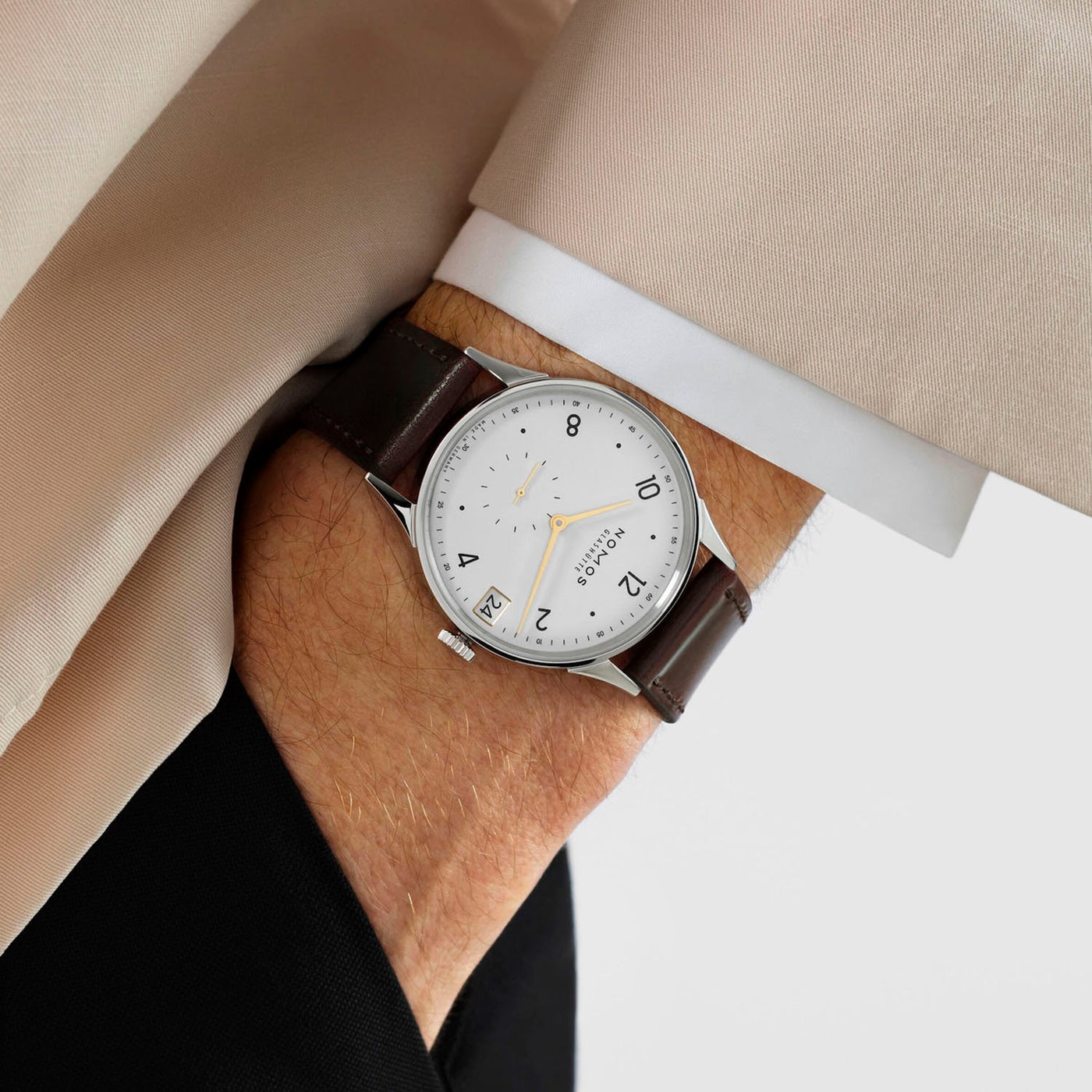 Nomos Glashütte Minimatik 39 Date Gold Stem Winding – 1251