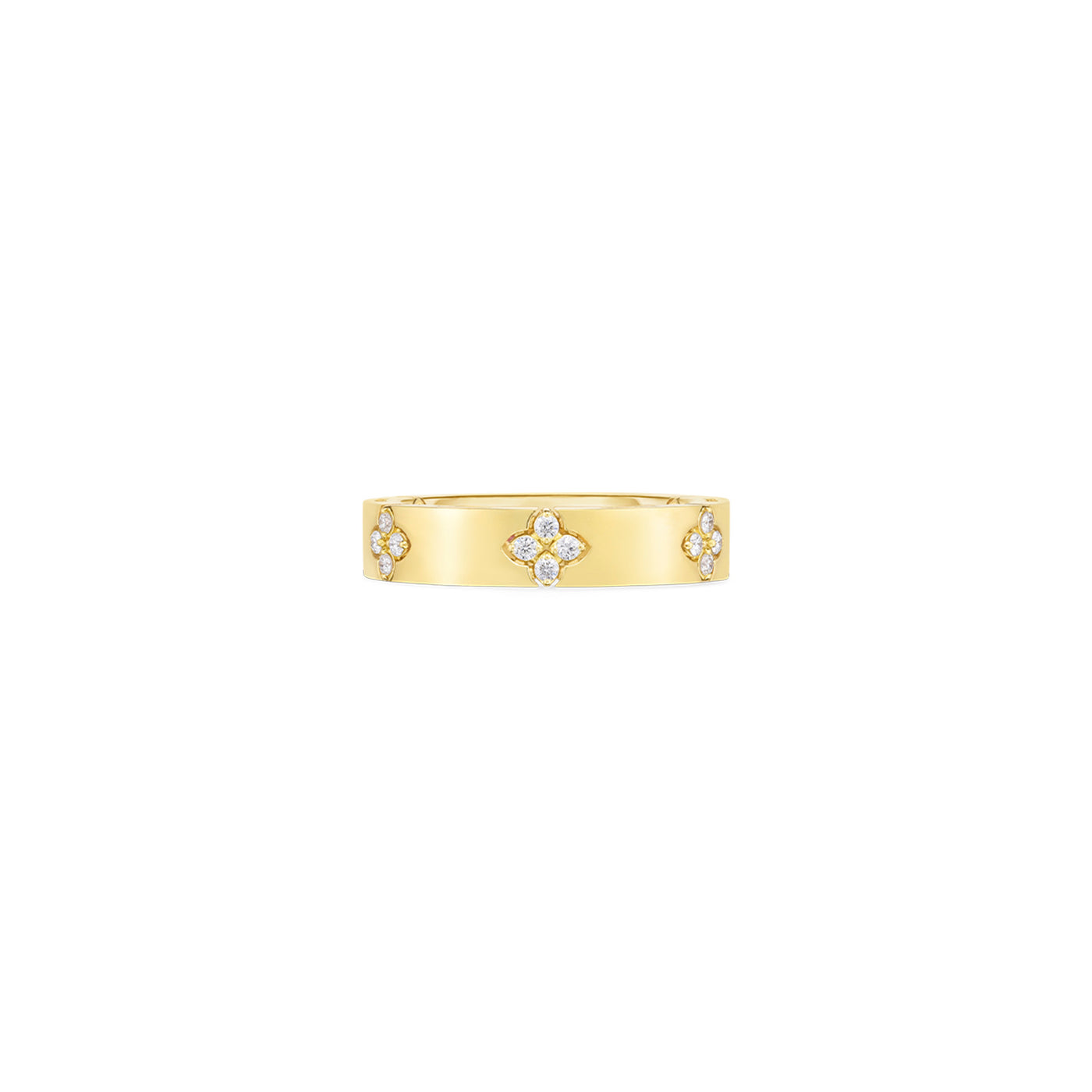 Roberto Coin 18k Yellow Gold Love in Verona Flower Fashion Ring – 8882970AY65X