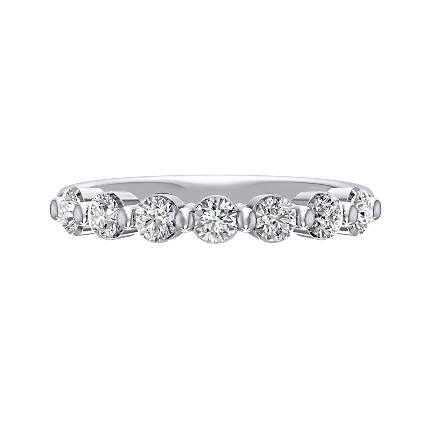 A.Jaffe 14k White Gold Bubble Diamond Wedding Band – MRCRD2947/70