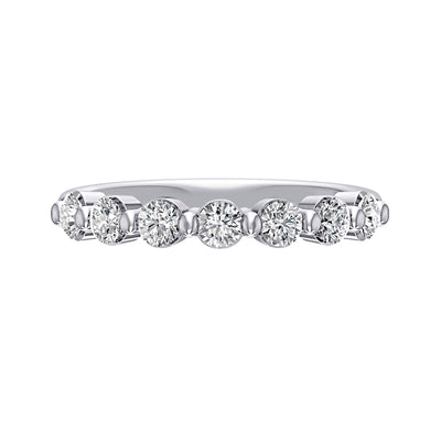 A.Jaffe 14k White Gold Bubble Diamond Wedding Band – MRCRD2947/70