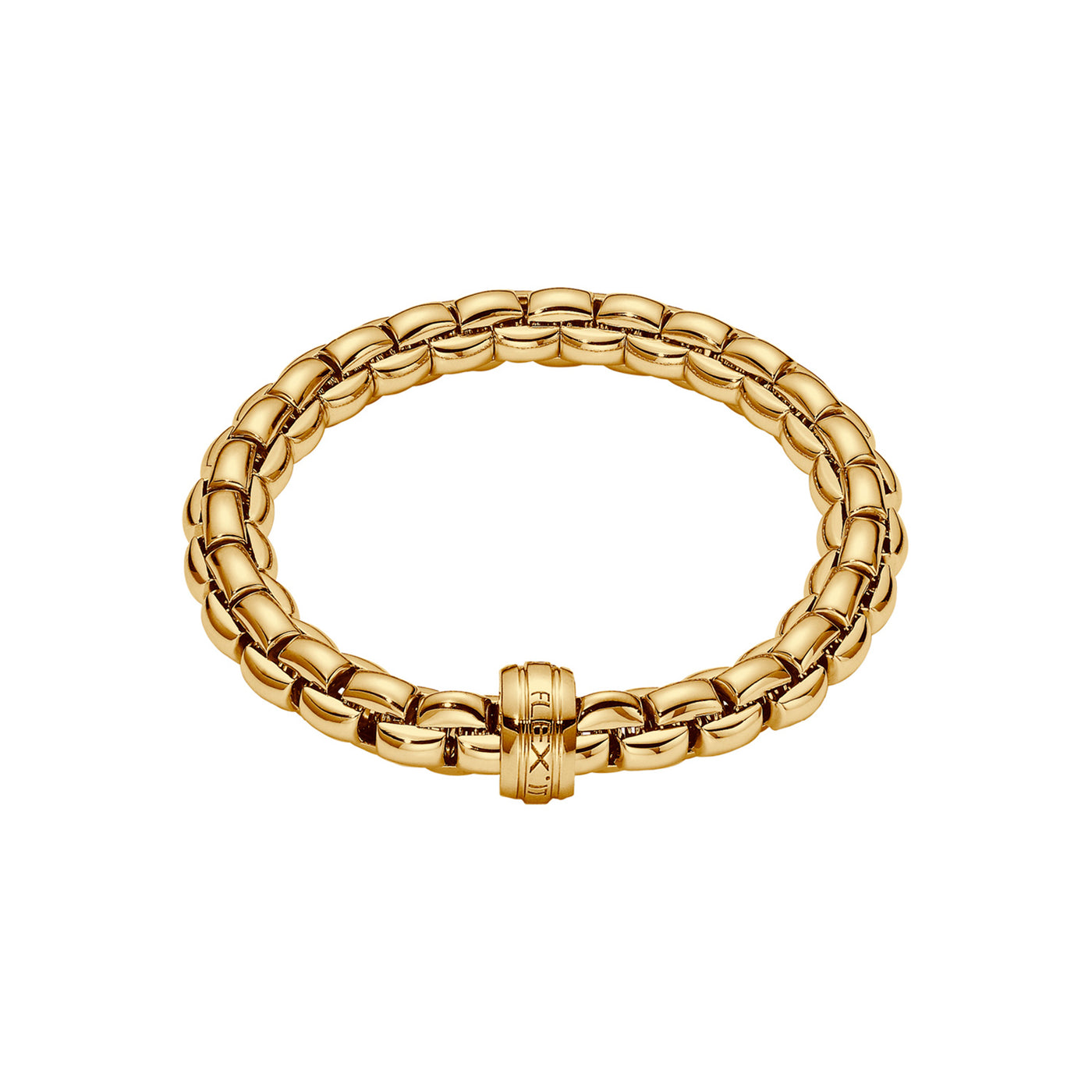 Fope 18k Yellow Gold Eka Flex'It Stretch Bracelet with Rondel – 60411BX_XX_G_XGX_0XL