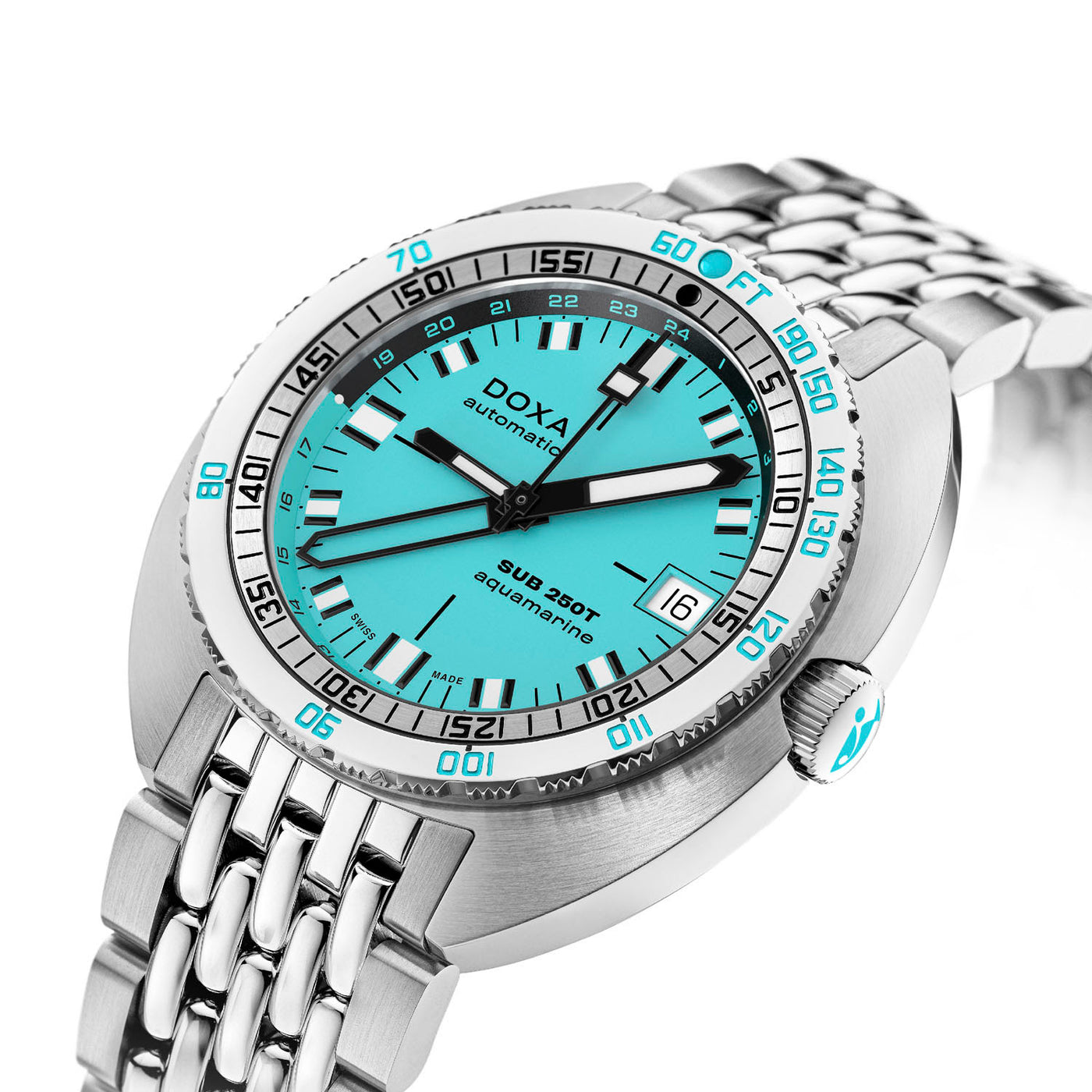 DOXA SUB 250T GMT Aquamarine Automatic – 855.10.241.10