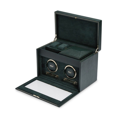 Wolf 1834 British Racing Double Watch Winder with cover and storage – 792241