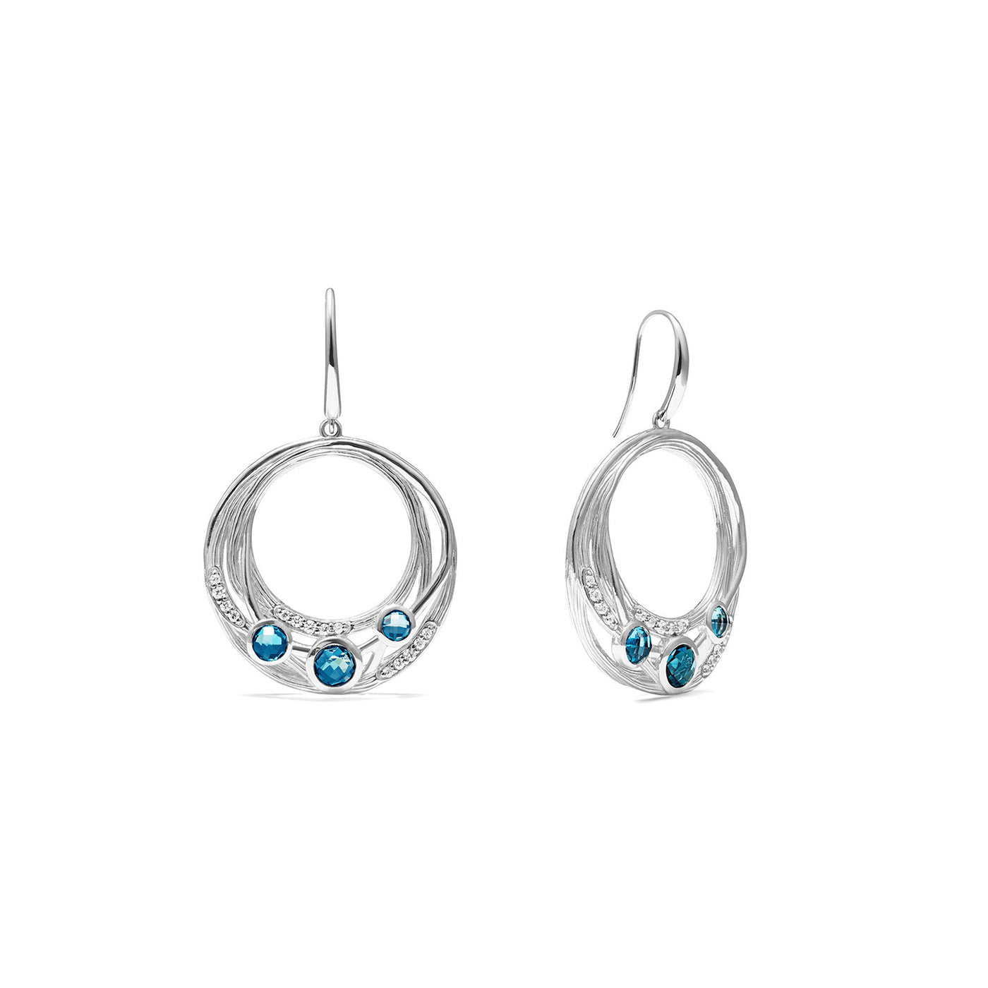 Judith Ripka Creations Sterling Silver Santorini Oval Drop Diamond Earrings – JESS0267-DI-LBT
