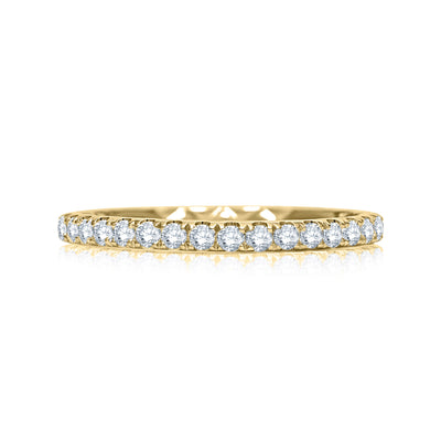 A.Jaffe 14k Yellow Gold Straight Diamond Wedding Band – MR1865Q/34