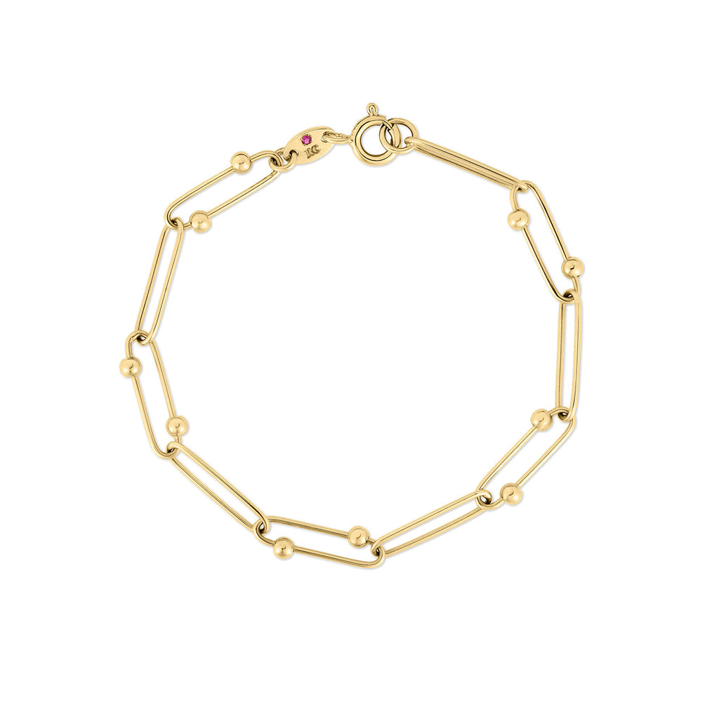 Roberto Coin 18k Yellow Gold ORO Paperclip Bracelet Bracelet