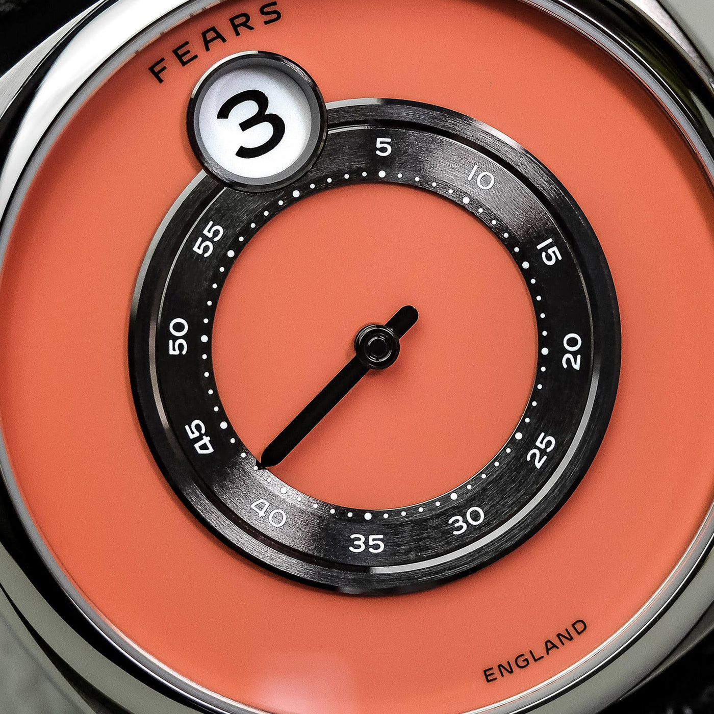 Fears Brunswick 40.5 Jump Hour Coral Lacquer Automatic – BS240.500A-Coral-B