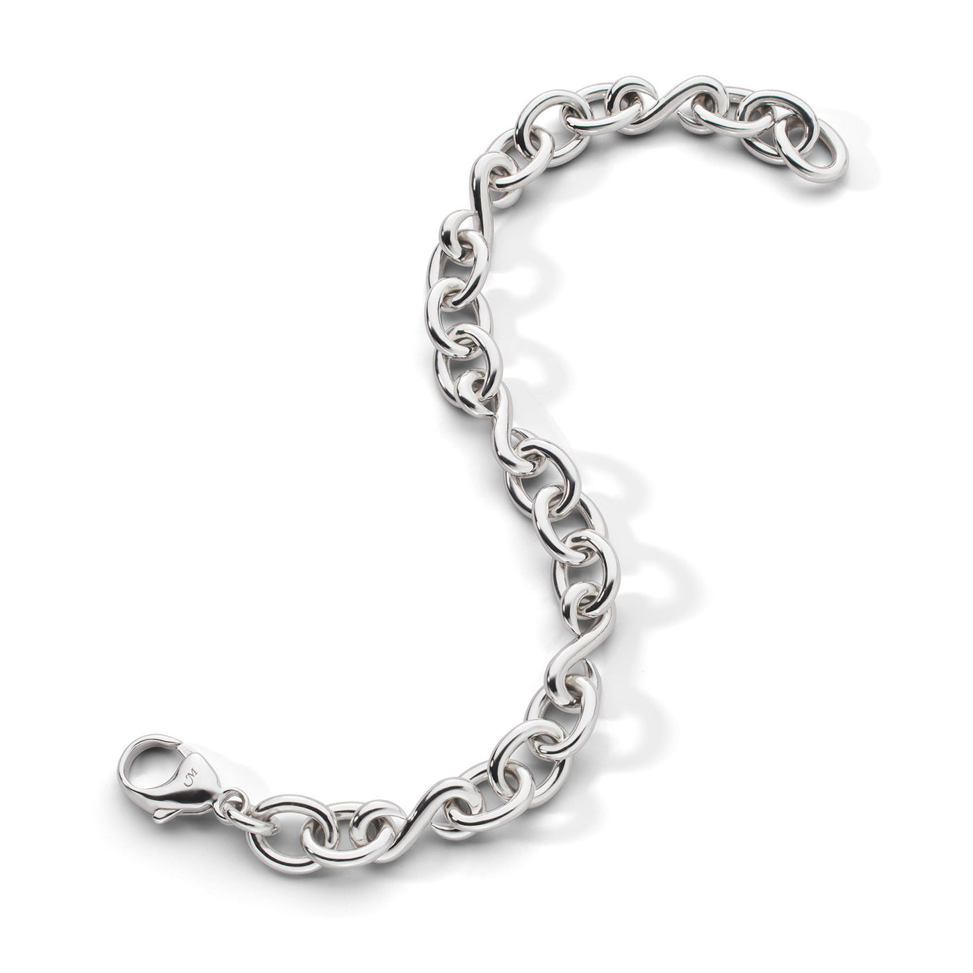 Monica Rich Kosann Sterling Silver Infinity Link Bracelet – 42167-Sm