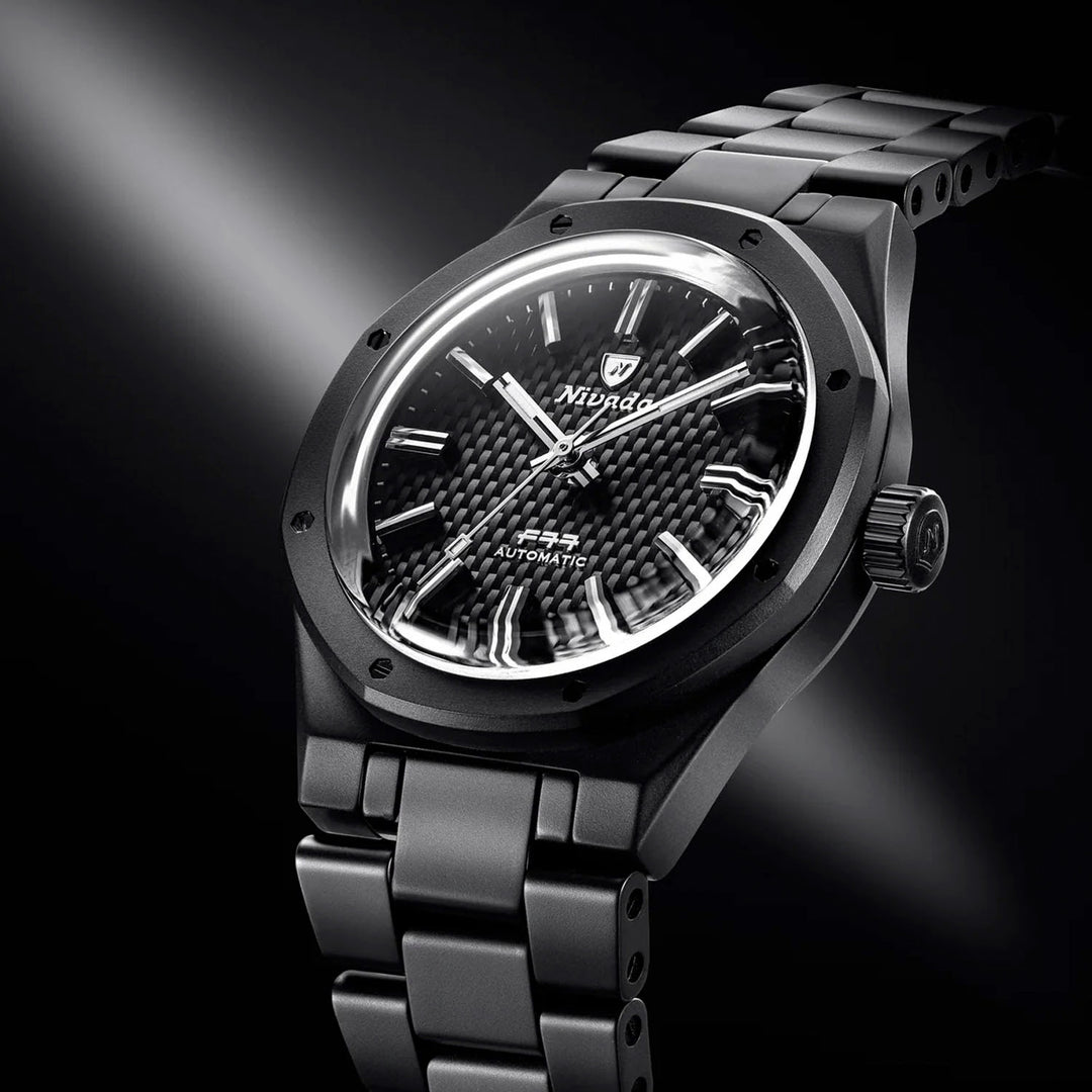 Nivada Grenchen F77 Black Ceramic Automatic – 68004A77 – Little