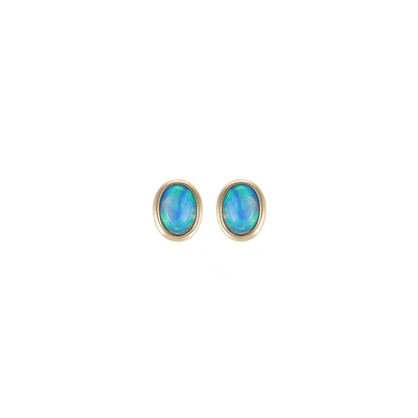 Denny Wong Designs 14k Yellow Gold Post Opals Earrings – E-BCO07EO