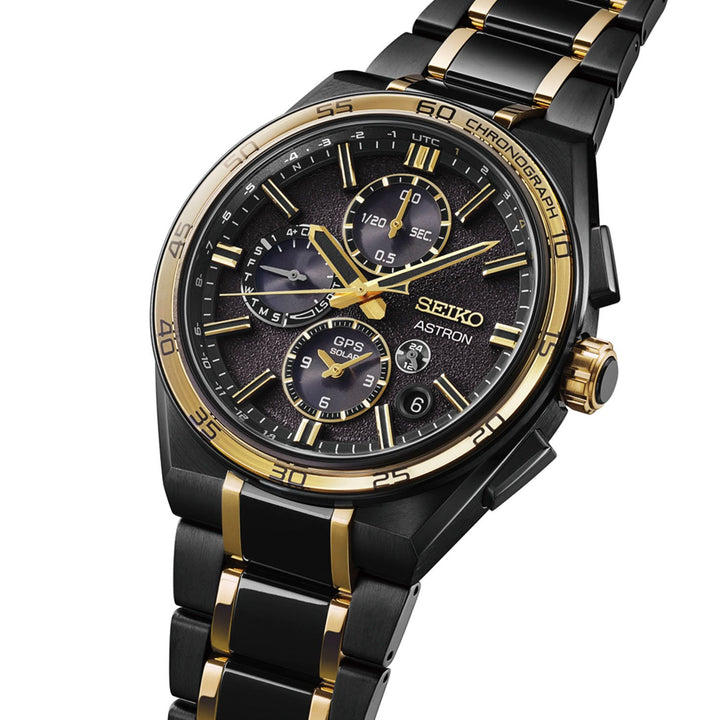 M*i様 SEIKO　ASTRON GPS ソーラー 腕時計 黒＆ゴールド Seiko Astron 145th Anniversary Limited Edition GPS Solar – SSH186