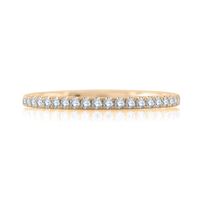 A.Jaffe 14k Yellow Gold Straight Diamond Wedding Band – MR2029Q/18