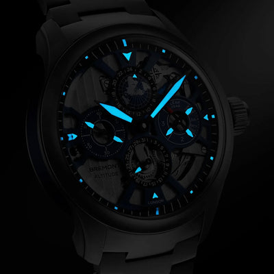 Bremont Altitude Skeletonised Perpetual Clendar GMT Limited Edition Stem Winding – ALT42-PER-TI-BLSKL-B