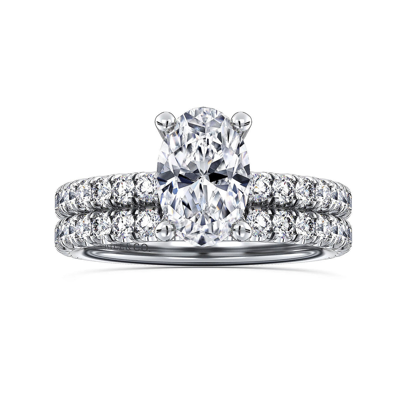 Gabriel & Co. 14k White Gold Hidden Halo Diamond Semi-Mount Engagement Ring – ER13904O6W44JJ.CSCZ