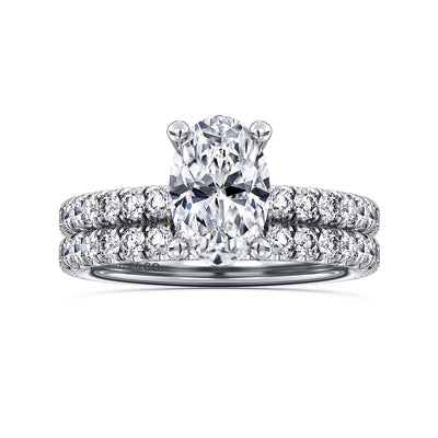 Gabriel & Co. 14k White Gold Hidden Halo Diamond Semi-Mount Engagement Ring – ER13904O6W44JJ.CSCZ