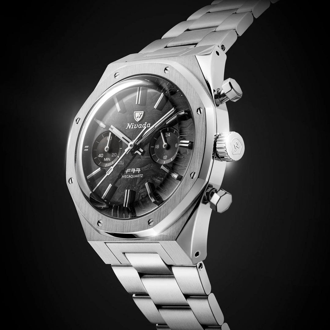 Nivada Grenchen F77 Chrono Carbon Mecaquartz – 68002Q77 – Little
