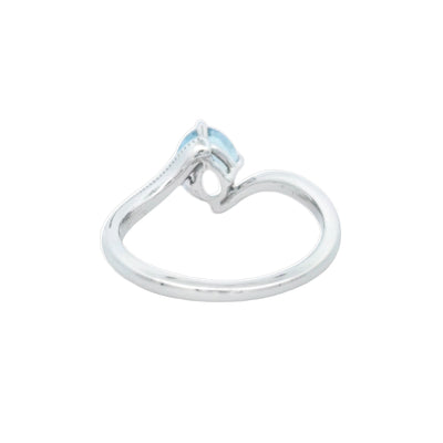 Little Treasury 14k White Gold Aquamarine Ring – 25018
