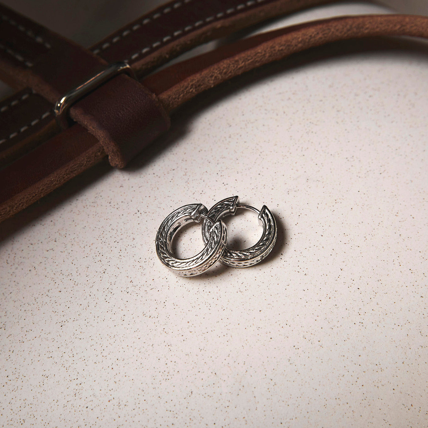 Judith Ripka Creations Sterling Silver Round Huggie Diamond Earrings – JESS0376-DI