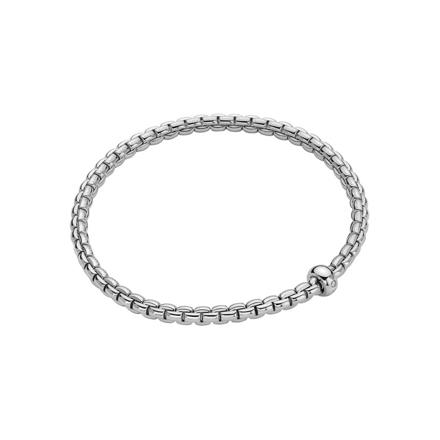 Fope 18k White Gold Flex'It Bracelet – 01M01BX_BB_B_XBX_00S