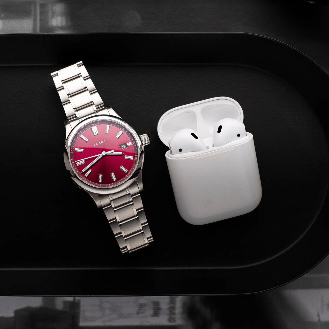 Fears Redcliff 39.5 Date Cherry Red Automatic – BS139.510-Red-B