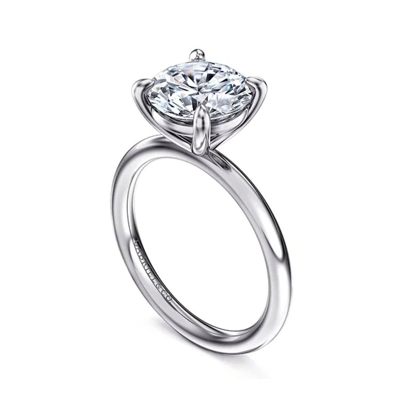 Gabriel & Co. 14k White Gold Gold Semi-Mount Ring – ER15619R12W4JJJ