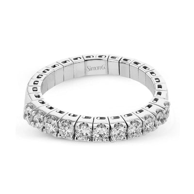 Simon G 18k White Gold Diamond Adjustable Ring – LR3156