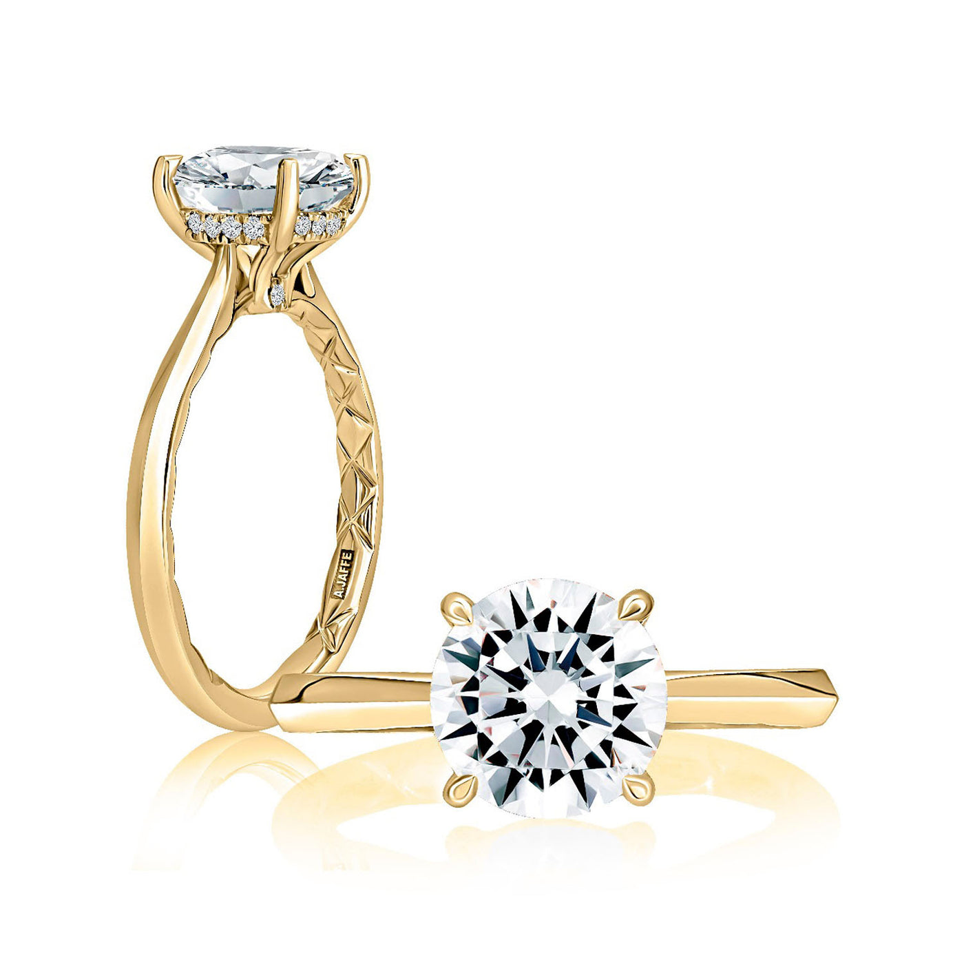 A.Jaffe 14k Yellow Gold Diamond Semi-Mount Engagement Ring – ME2211Q/207