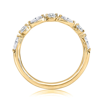 A.Jaffe 14k Yellow Gold Straight Diamond Wedding Band – WRC1373H/43