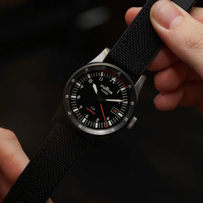 Fortis Flieger F-39 WERK 7 Mission Black Limited Edition Automatic – F4220028