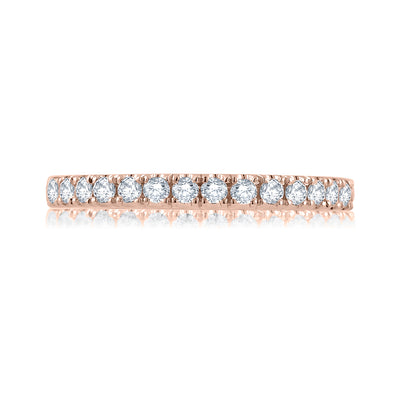 A.Jaffe 14k Rose Gold Straight Diamond Wedding Band – WR0906/15