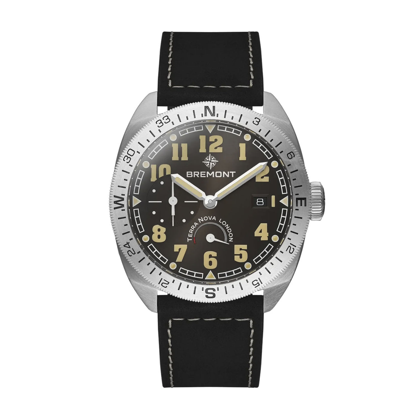 Bremont Terra Nova Turning Bezel Power Reserve Automatic – TN40-PWR-SS-BK-L-S