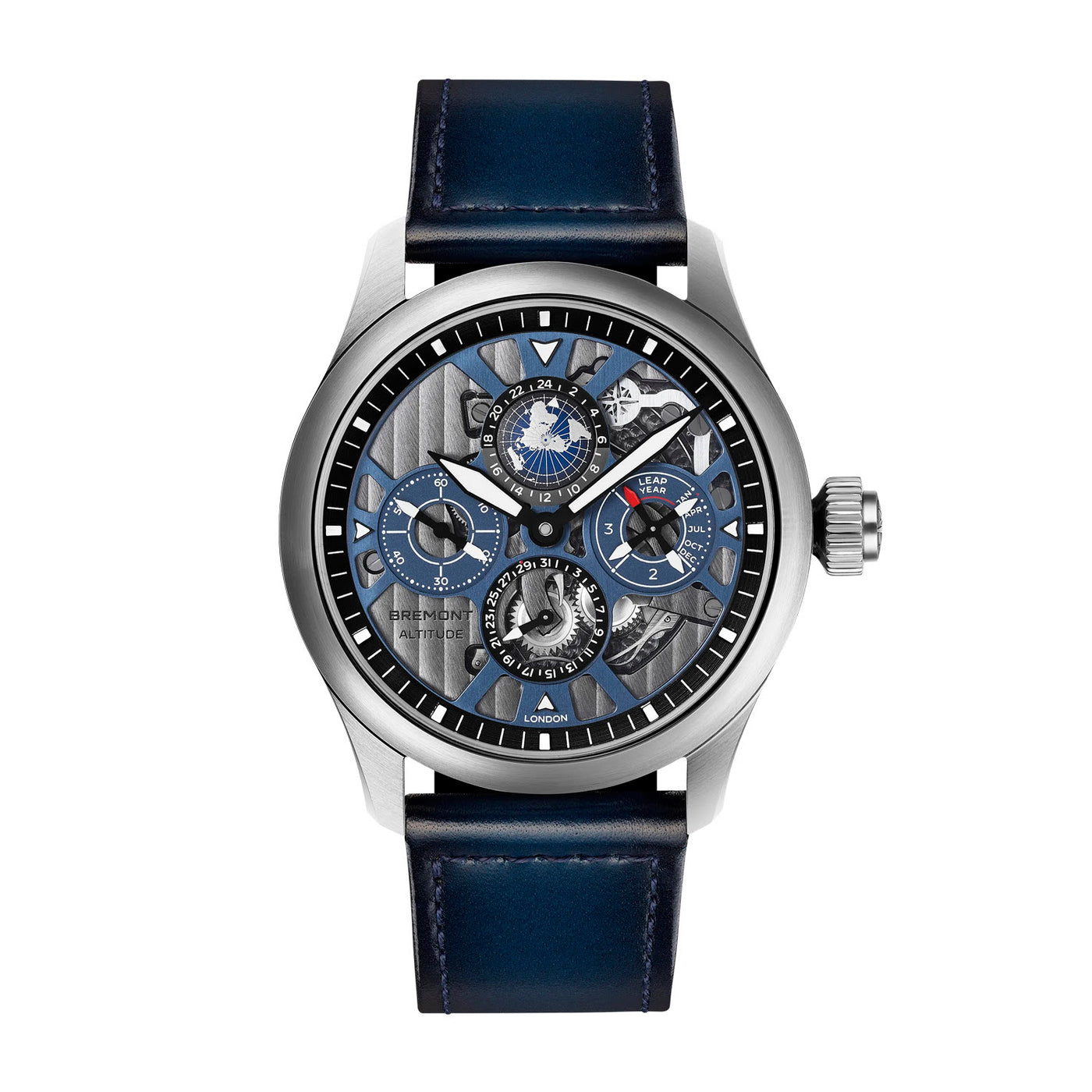 Bremont Altitude Skeletonised Perpetual Clendar GMT Limited Edition Stem Winding – ALT42-PER-TI-BLSKL-B