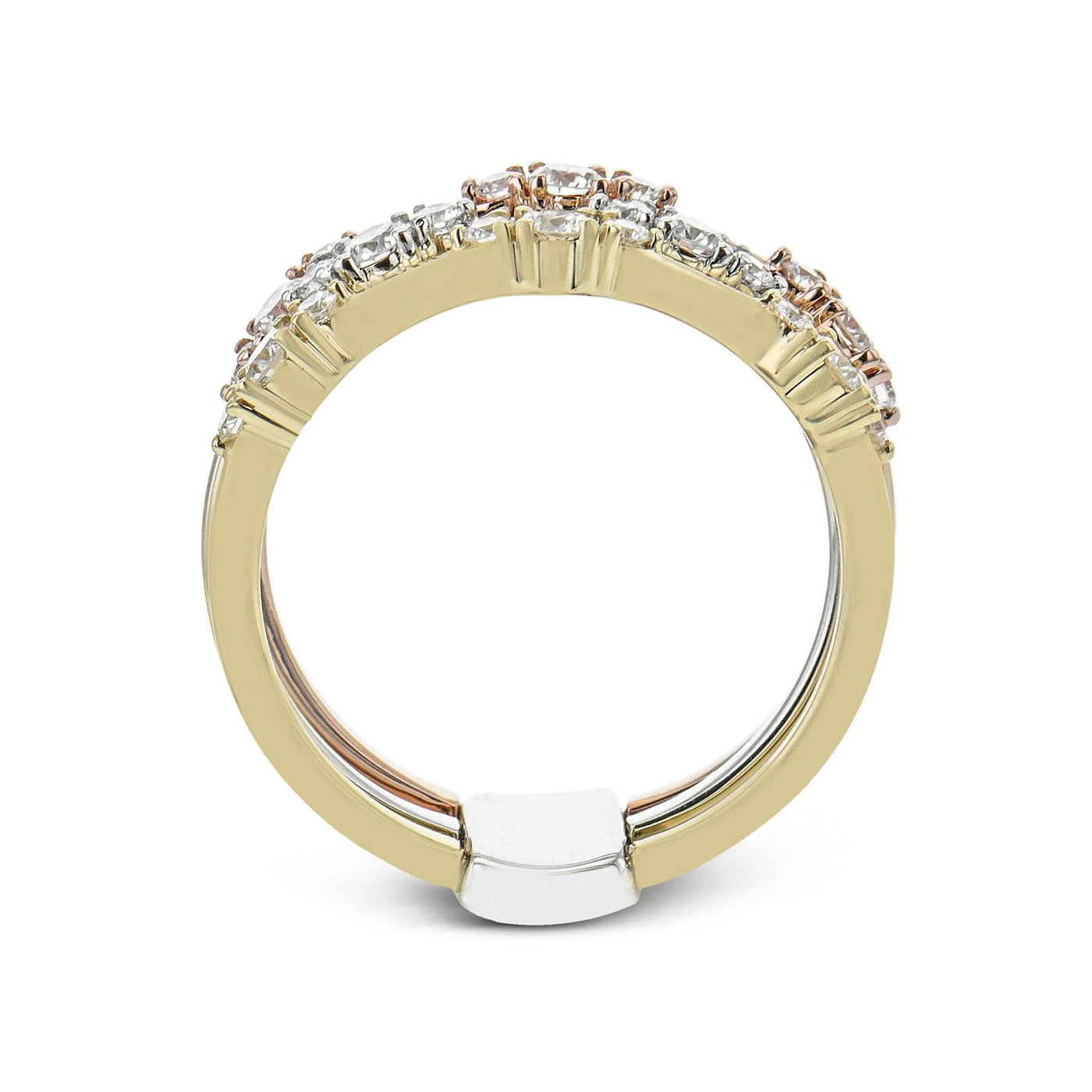 Simon G 18k Tri-Color Gold Diamond Fashion Ring – LR2916-A