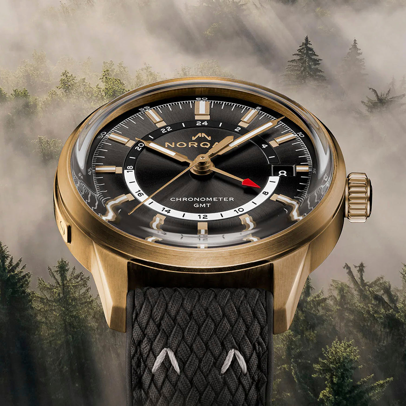 NORQAIN Freedom 60 GMT Bronze Limited Edition Automatic – NNZ2100ZLG/T215/20BPR.18Z