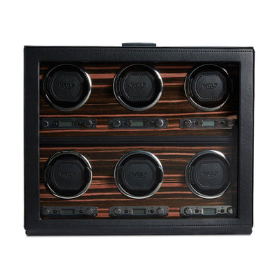 Wolf 1834 Roadster Six Watch Winder with cover – 459256