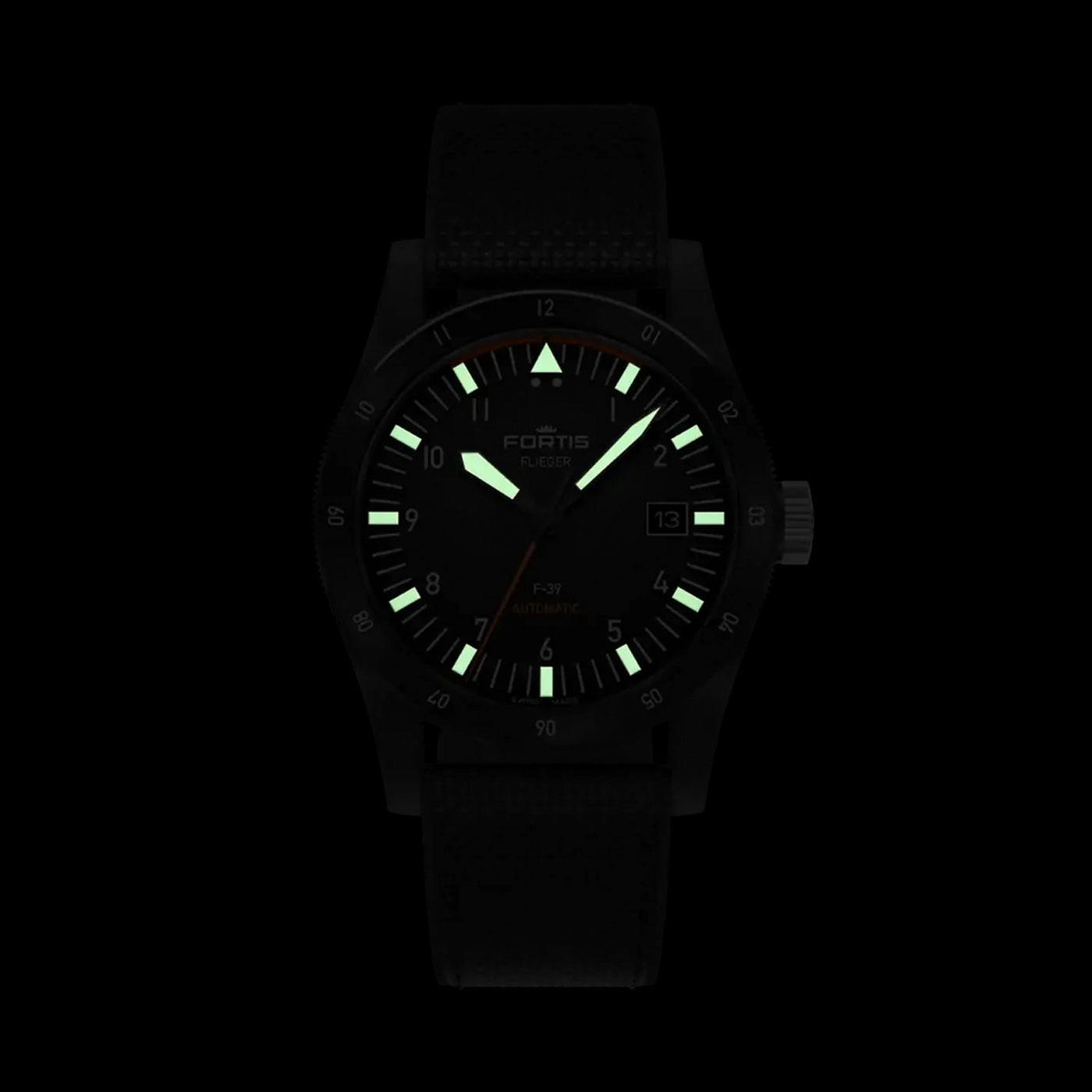 Fortis Flieger F-39 WERK 7 Mission Black Limited Edition Automatic – F4220028