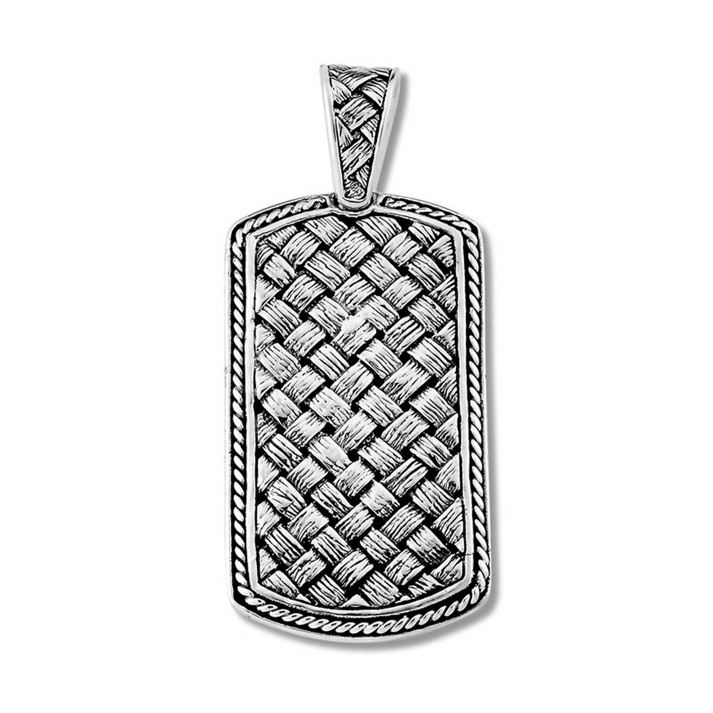 The Samuel B Collection Sterling Silver Sukaria dog tag Pendant – 62783P.SL