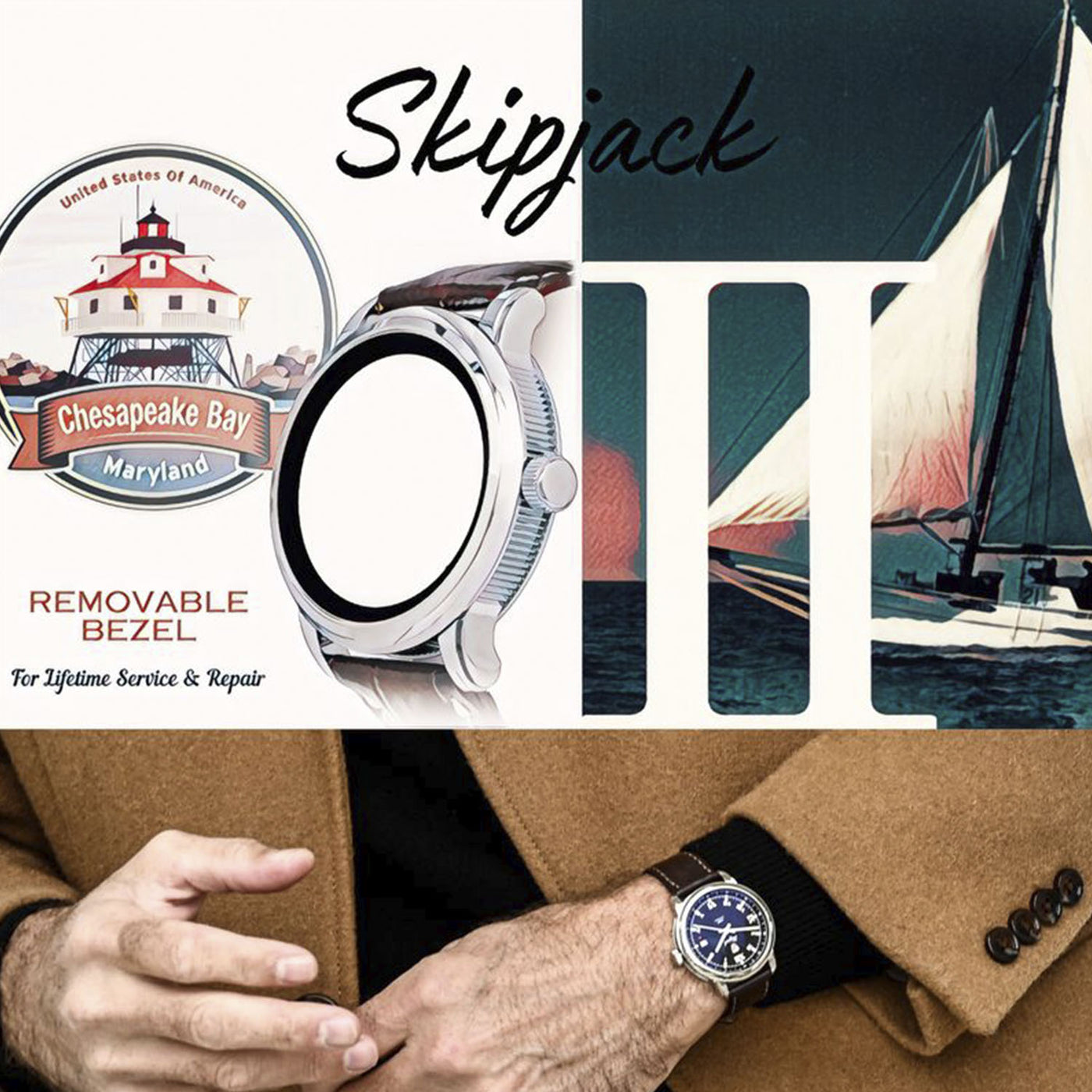 Towson Watch Company Skipjack Automatic – SKJ100-S