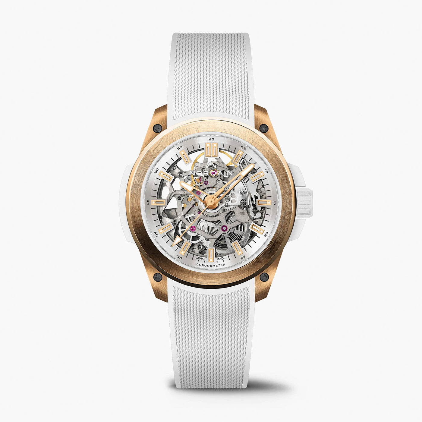 NORQAIN Wild One Skeleton Red Gold Limited Edition Automatic – N3001.07G01.W01.R01
