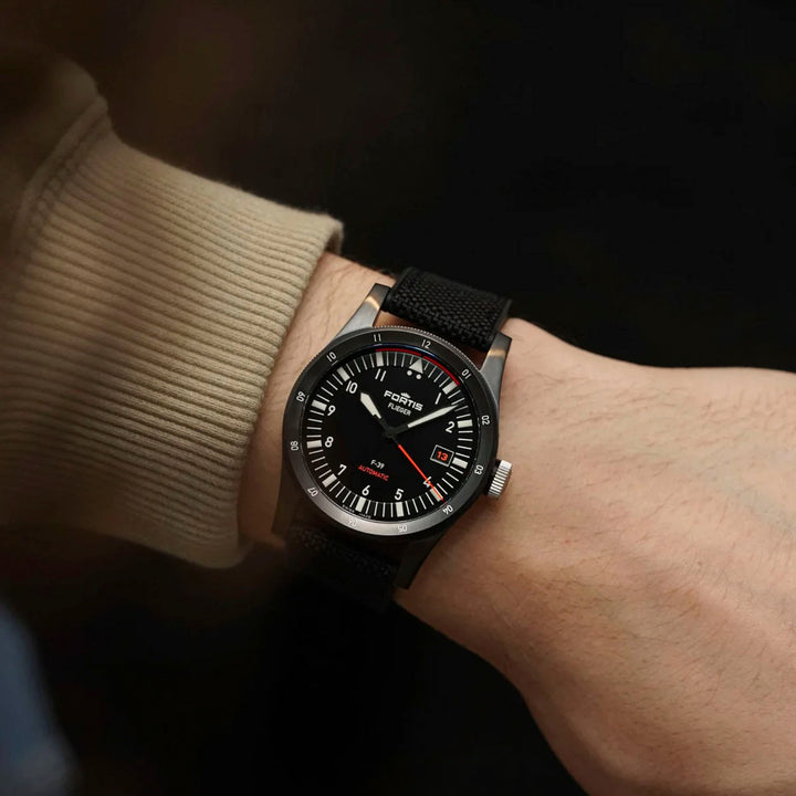 Fortis Flieger F-39 WERK 7 Mission Black Limited Edition Automatic